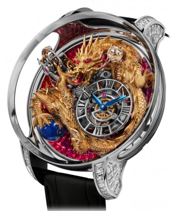 Review Jacob & Co Astronomia Art Dragon Baguette Rubies AT802.30.DR.UC.ABALA Replica watch - Click Image to Close